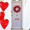 All-Season 22" Vibrant Red Hawthorn Berry Wreath - Realistic Berries for Valentine's Day & Front Door Accents - Indoor/Outdoor Elegance for Home & Office Decor - 2024 Christmas Collection, Floral Home by Artificial Flowers